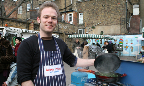 Marketchef Tom Moggach preparing kale on toast