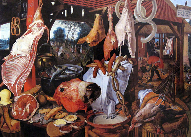 Meat Stall painting