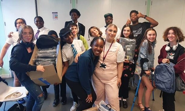 Pack To School, school kit collected by Hackney Youth Parliament.