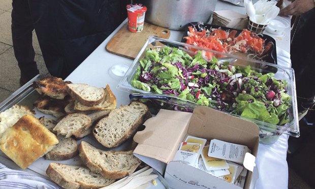 From bread and salads to hot dinner - all of RCK’s food is free