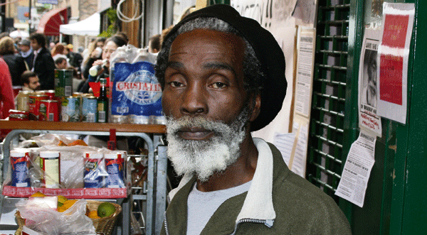 spirit Spirit, outside his shop and home