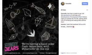 A post from tattoo artist Tha Roofer